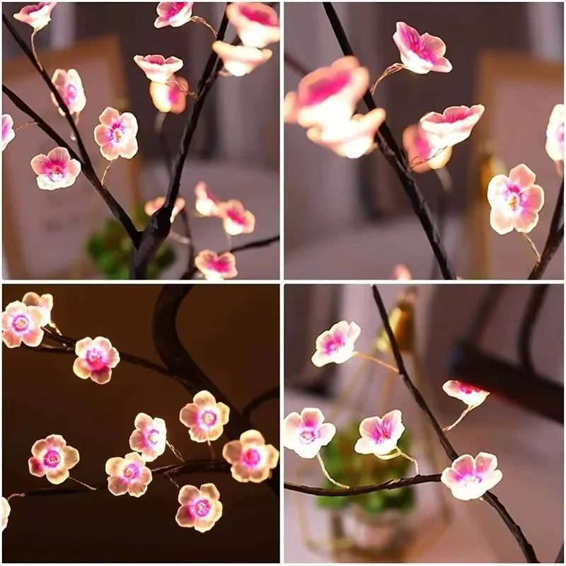 Cherry Blossom Tree LED Night Light | Elegant Table Decor