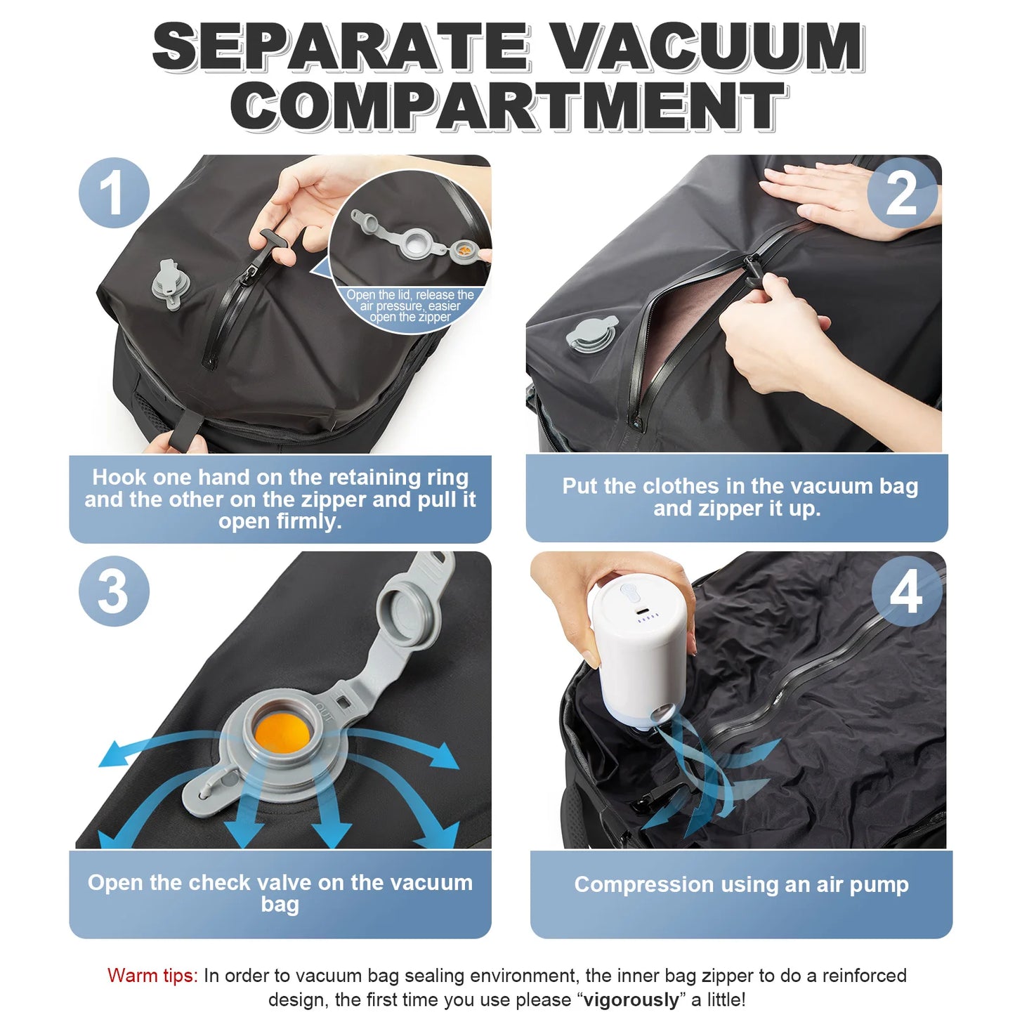 Large Capacity Backpack | Versatile Expandable School Bag