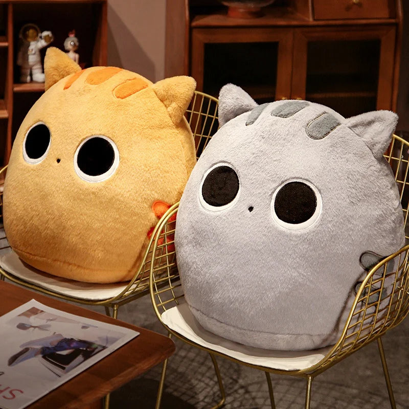 Kawaii Siamese Cat Plush Toy | Long Oblong Nap Pillow for Kids