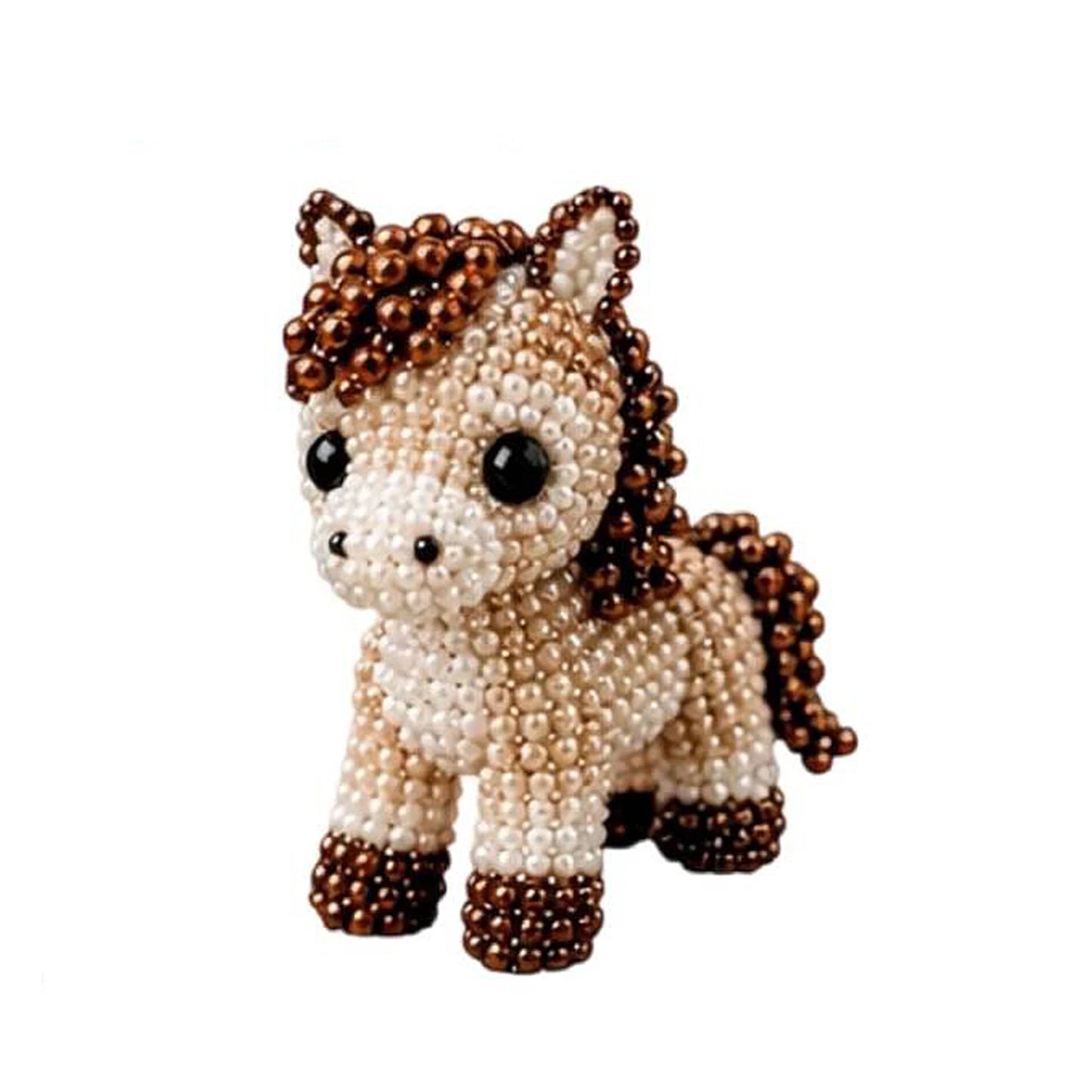 DIY 3D Animals Bead Craft Kit | Colorful Bead Embroidery Set