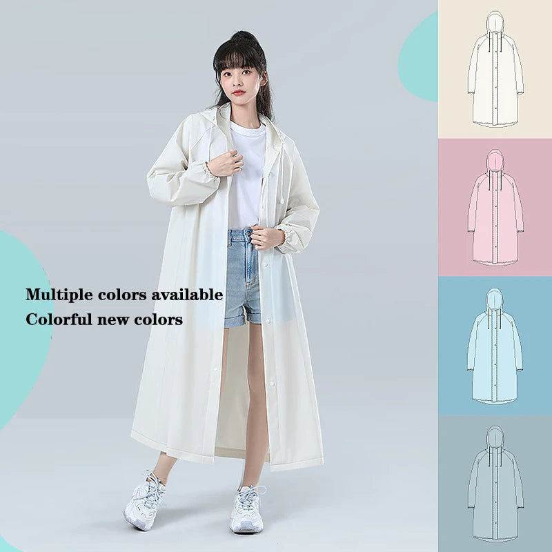 Transparent Waterproof Poncho Raincoat for All Outdoor Activities