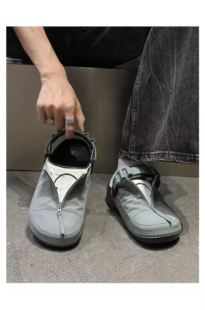 Men Slip On Summer Beach Shoes Cold Bonded Cork Sole Casual Birken Sandals Non Slip Outdoor Slippers Size 38-43