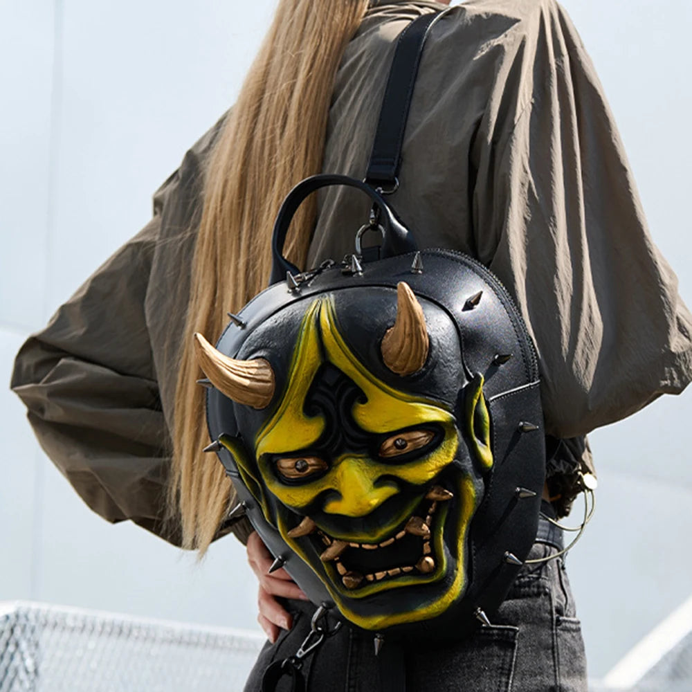 Personalized 3D Mask Shaped Backpack | Unique Fashion Statement Bag