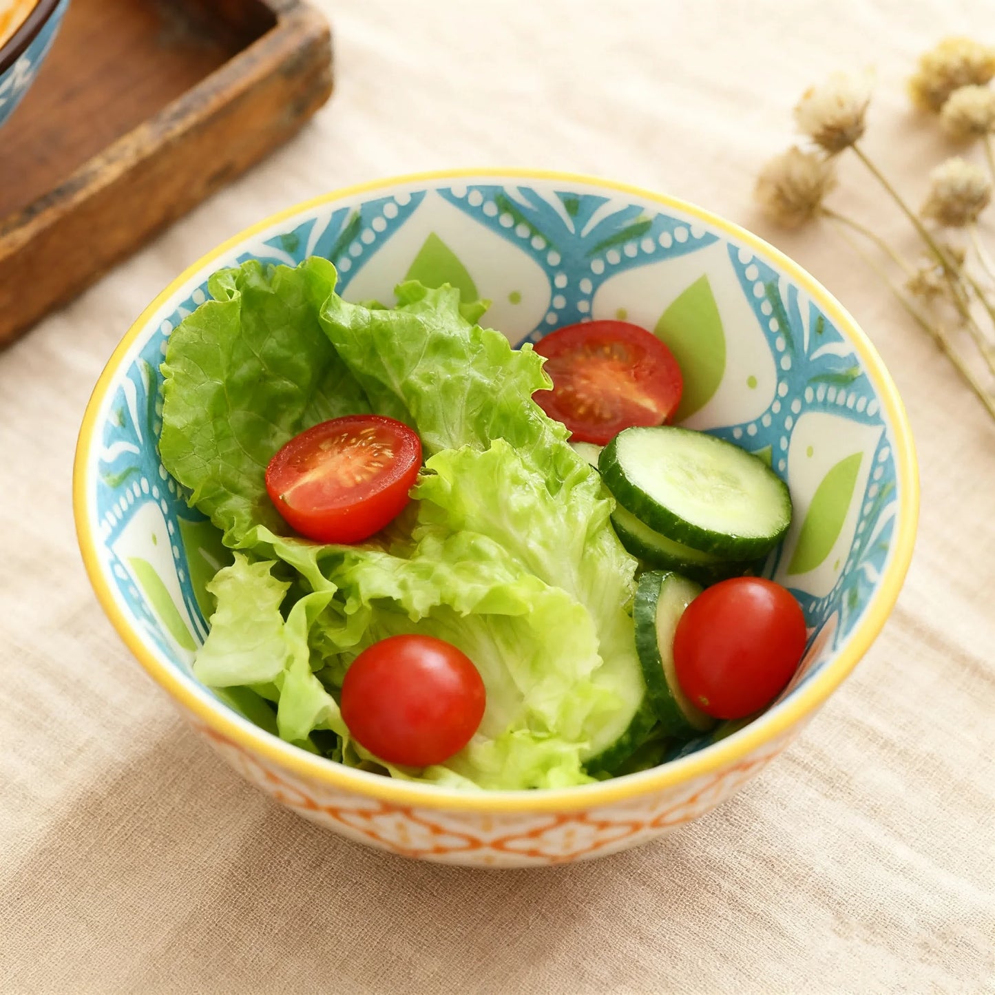 4-Piece Bohemian Ceramic Bowl Set for Every Occasion