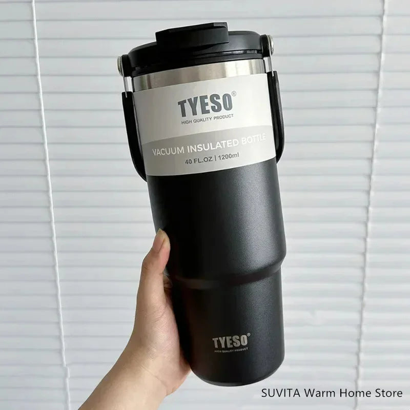 Large Capacity Stainless Steel Coffee Tumbler | Thermal Insulated Mug