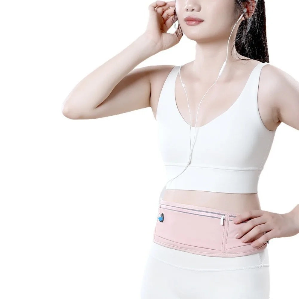 New Running Waist Bag Professional Men Women Elastic Waist Pack with Adjustable Strap Hidden Gym Sports Bags Mobile Phone Case