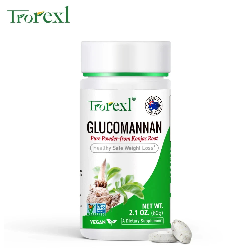 100 PCS Glucomannan Powder for Effective Weight Loss | Vegan & Gluten Free