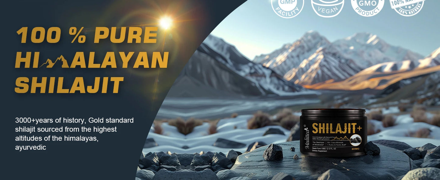 Pure Shilajit with 85+ Trace Minerals | Boost Immune & Metabolic Health