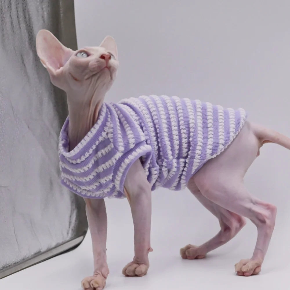 Cooling Summer Vest for Hairless Cats | Ultra-Soft Cotton Comfort