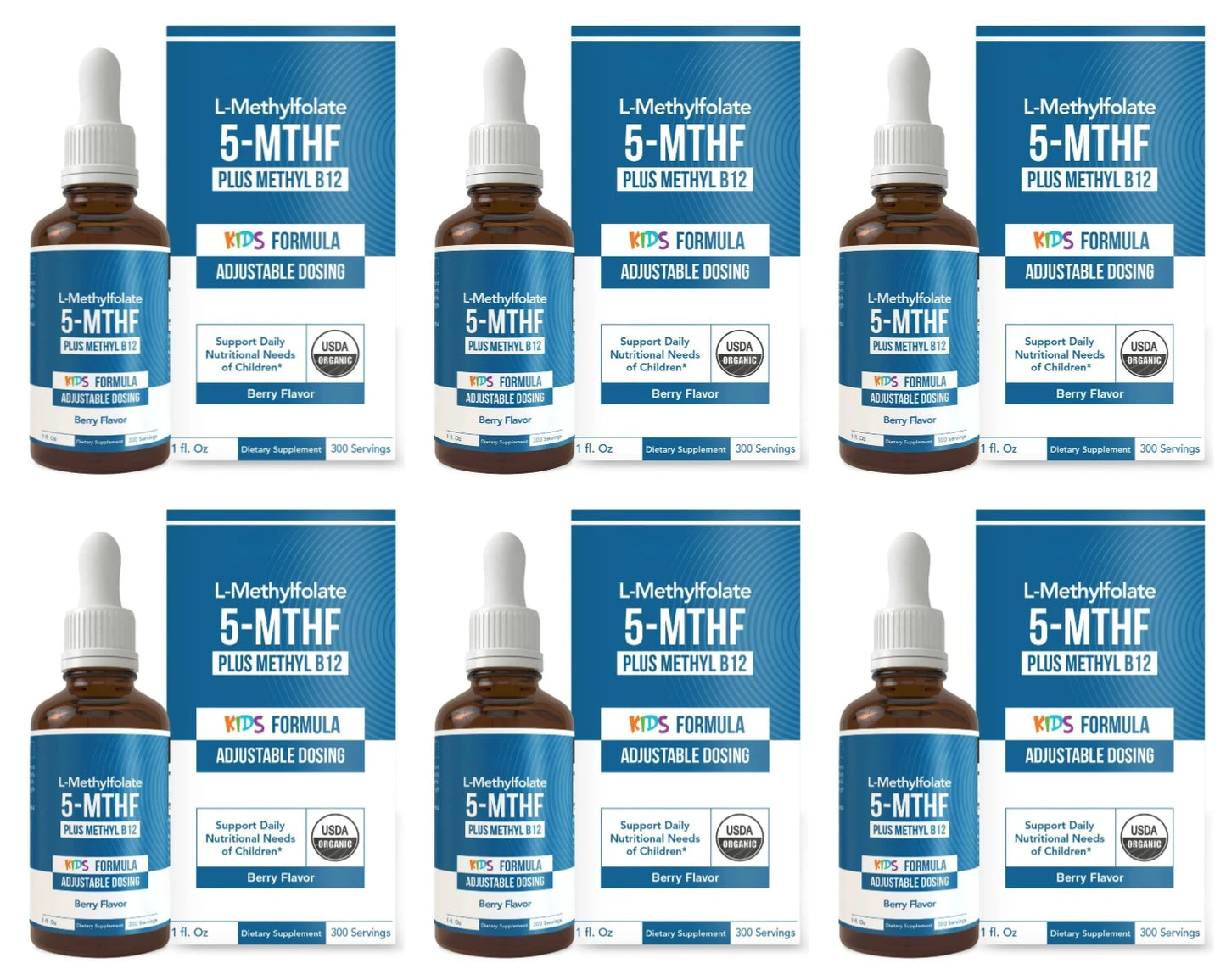 Kids L-Methylfolate Liquid Drops | Vegan Active Folate Support