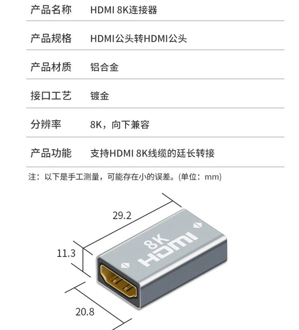 4K Mini Micro HDMI Adapter for High-Quality Audio & Video