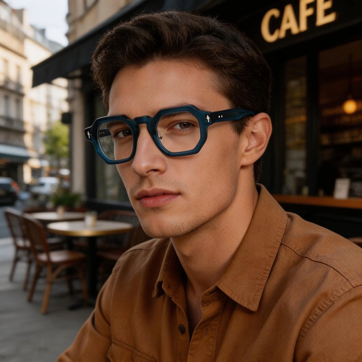 Stylish Hexagonal Acetate Eyeglasses Frames for Men & Women