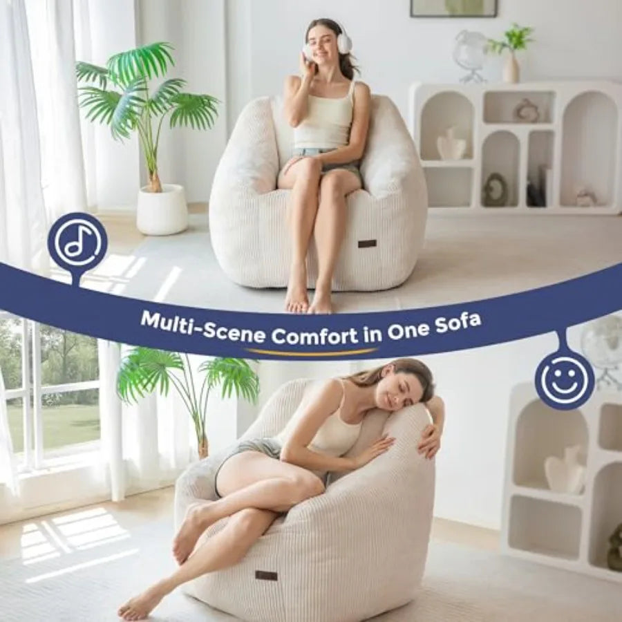Sillón Puff Acogedor | Máxima Comodidad para Relajarse y Ocio