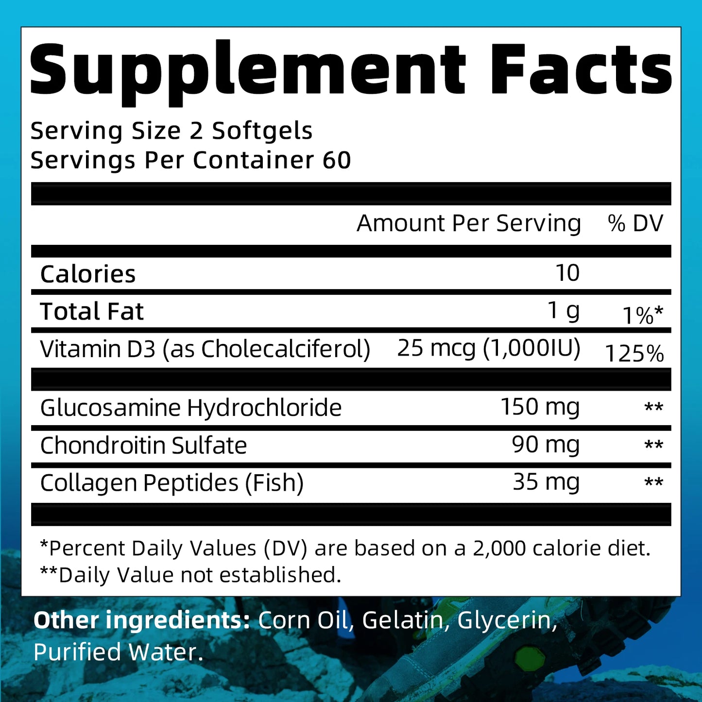 Glucosamine Chondroitin Capsules for Joint Health & Collagen Support