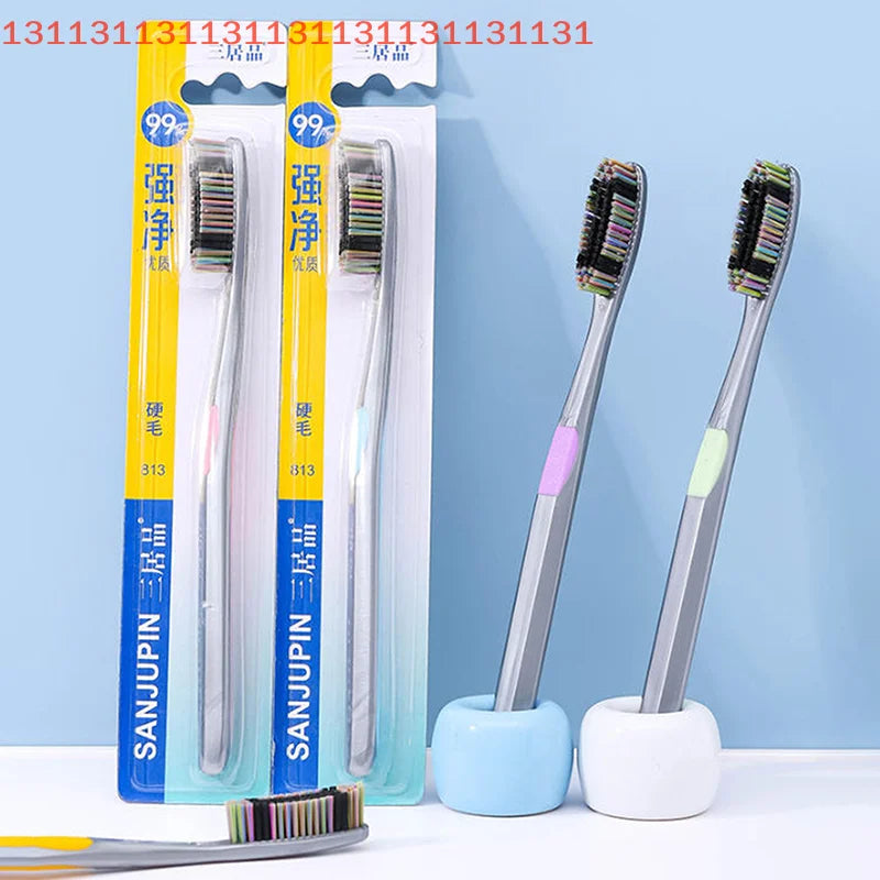 Large Head Bristle Toothbrush | Deep Oral Cleaning & Stain Removal