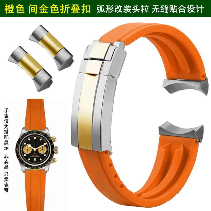 Soft Rubber Watch Strap | Quick Release Diver Band for All Watches