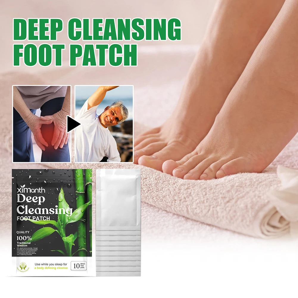 Natural Detox Foot Patches for Stress Relief & Deep Sleep