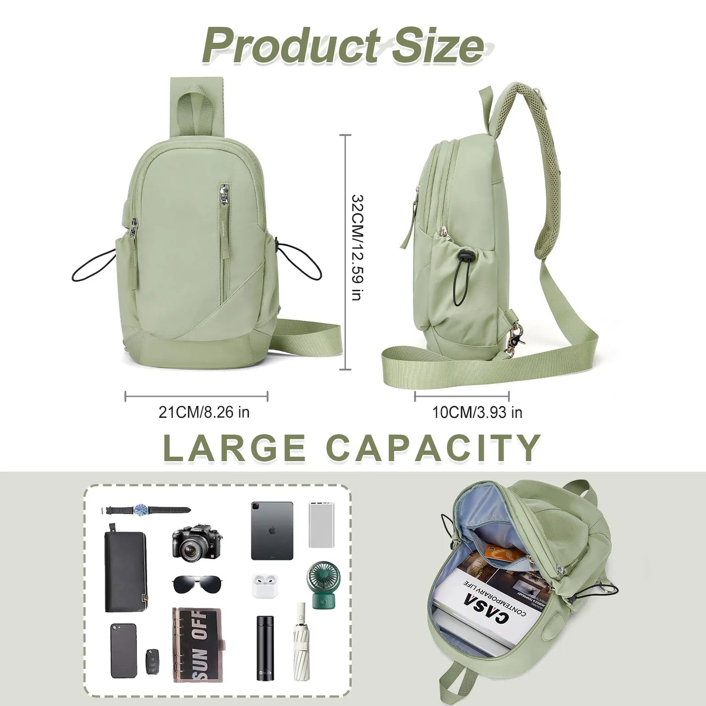 Crossbody Fanny Pack for Men and Women | Ideal for Travel & Workouts
