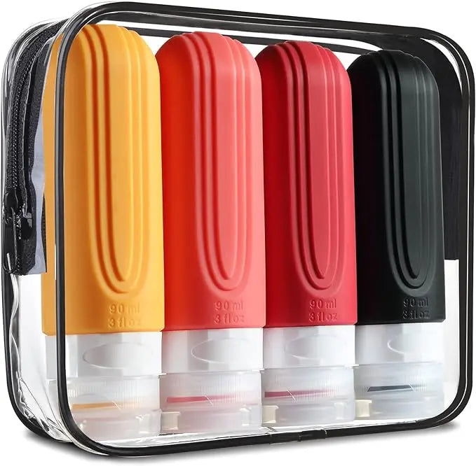 TSA Approved Travel Bottles | Leak Proof Silicone Toiletry Containers