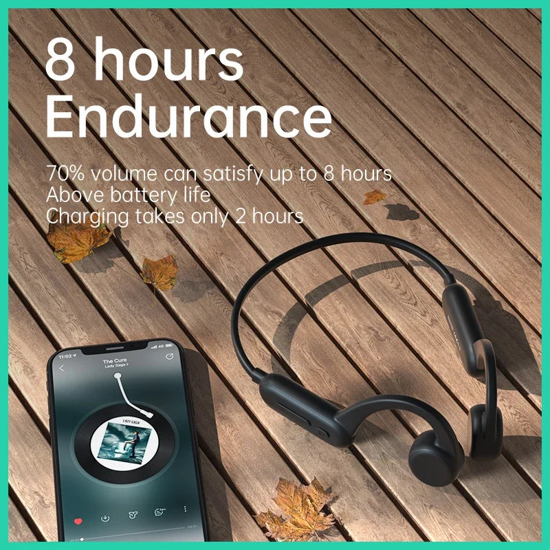 Waterproof Bone Conduction Wireless Earphones | 32GB MP3 Headset