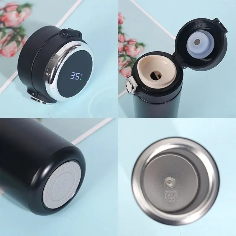 Smart Stainless Steel Thermos with LED Temperature Display