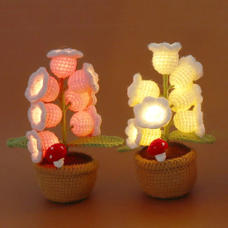 Handmade Crochet Bell Orchid | Beautiful Artificial Flower Decoration