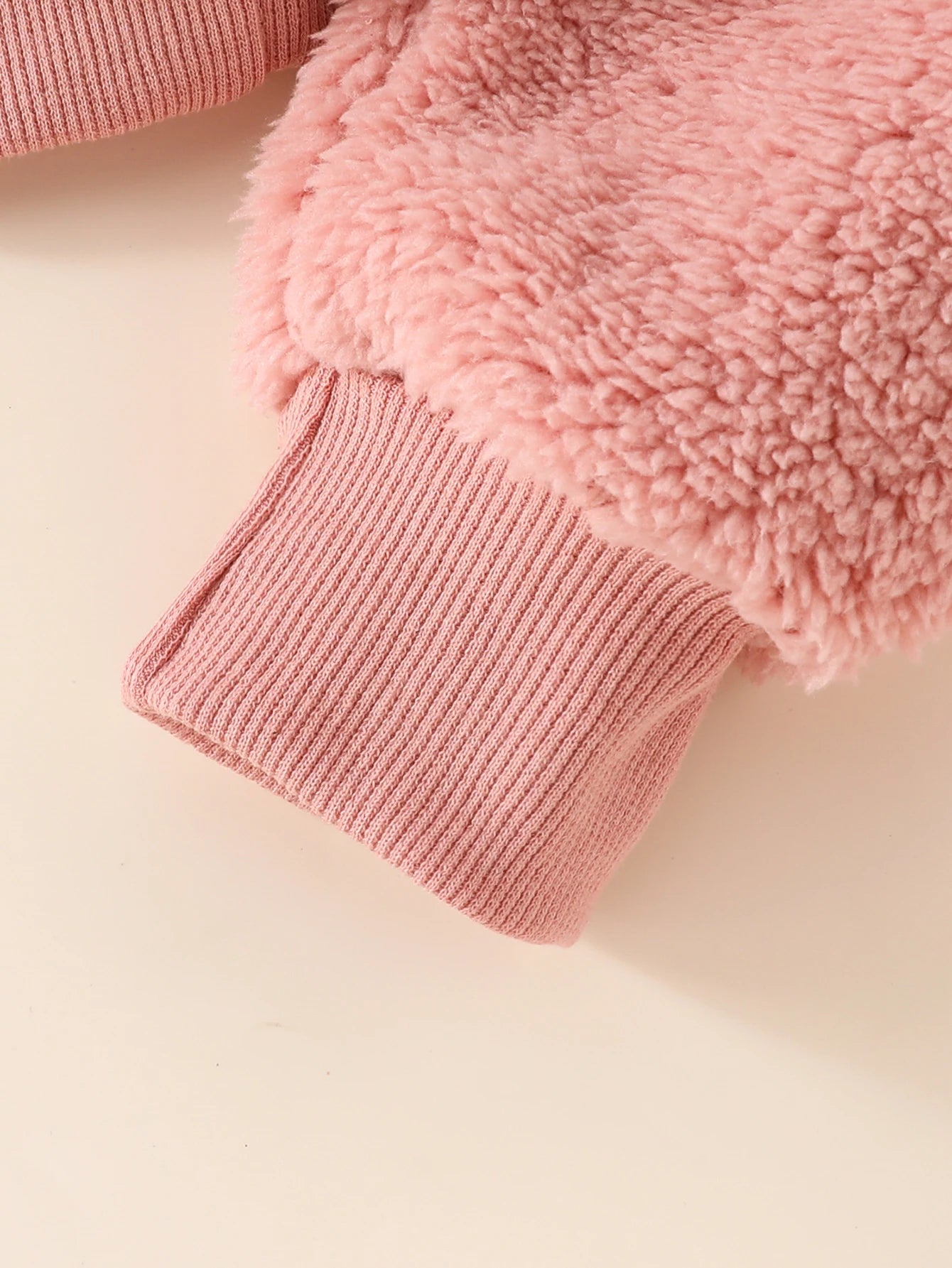 Cute Winter Baby Girl Fuzzy Heart 3-Piece Outfit Set | Cozy Style