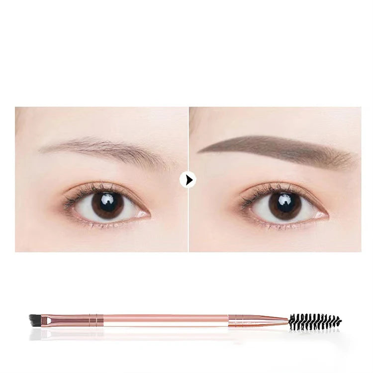 Professional Microbrow Eyebrow Brush | Dual-Use Brow Eyeliner & Concealer Brush with Wool Fiber Bristles 2026