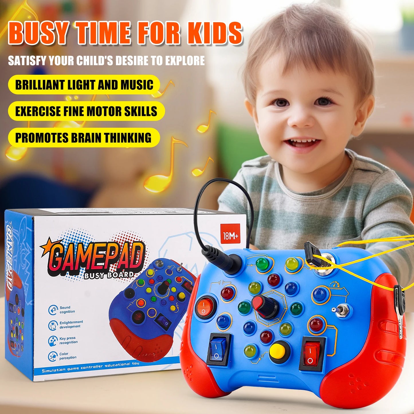 Montessori Busy Board Sensory Toys | Engaging Travel Activities