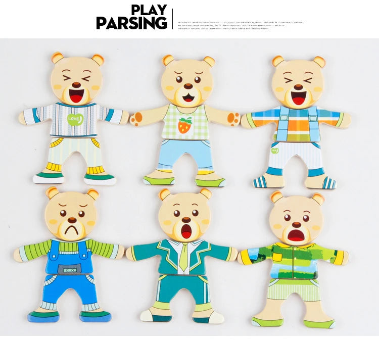 Educational Wooden Jigsaw Puzzle for Kids | Montessori Style Fun
