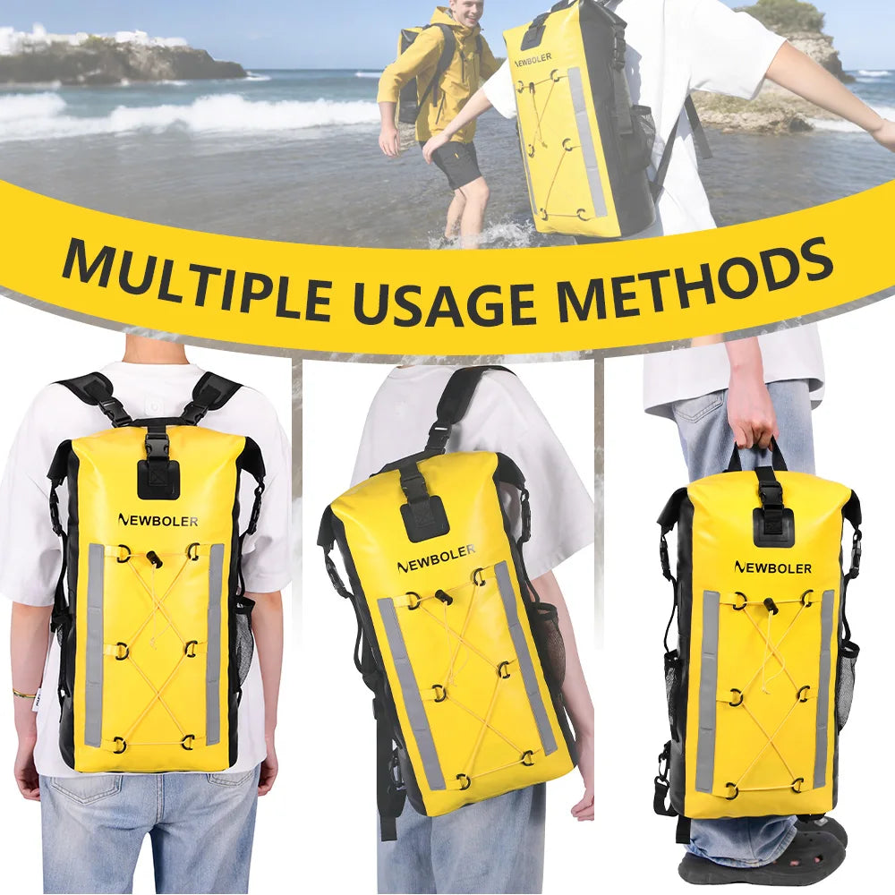 Waterproof Kayak Dry Bag | Large Swimming Backpack for Adventure
