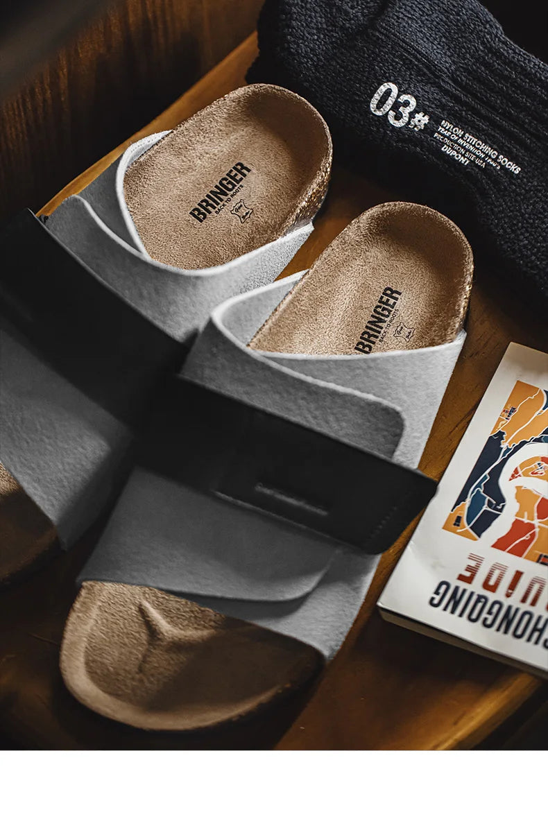 Men's Color-Block Slide-On Sandals | Comfortable Summer Mules