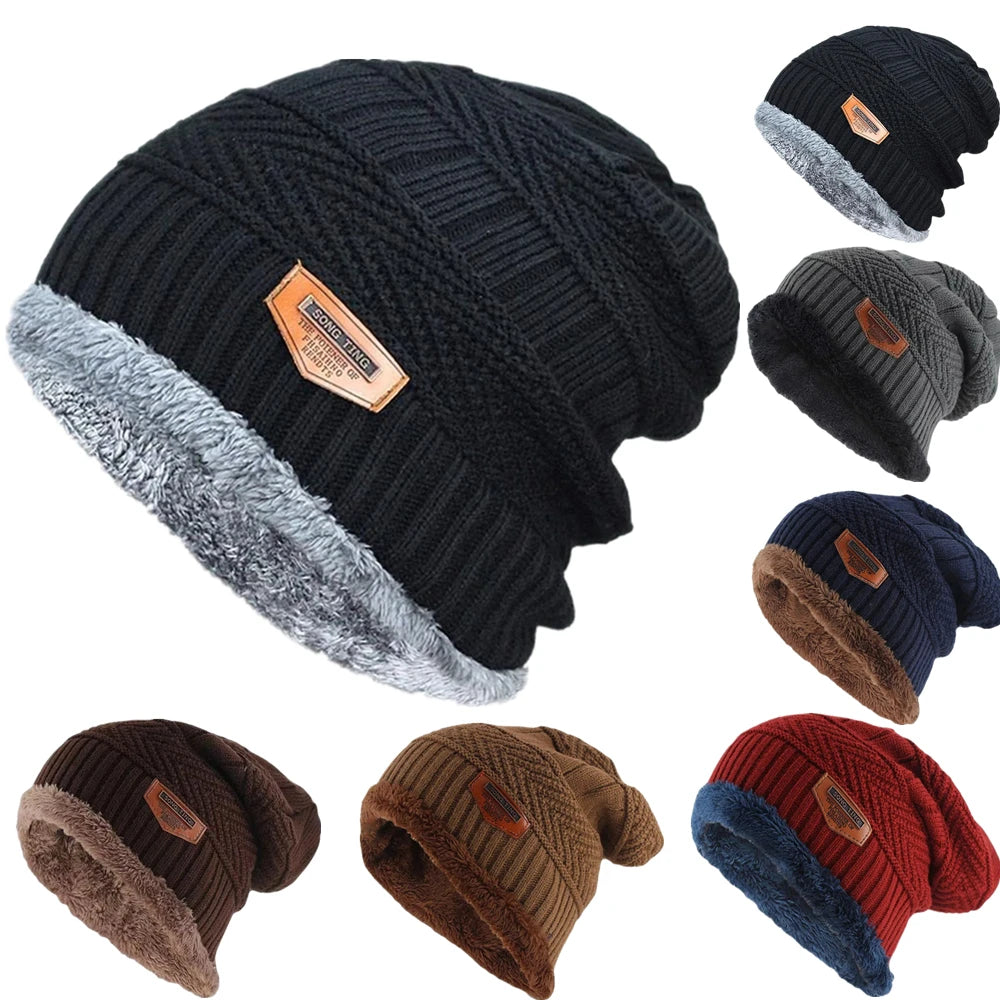 Unisex Thick Fur Lined Beanie Hat | Stylish Warm Winter Cap