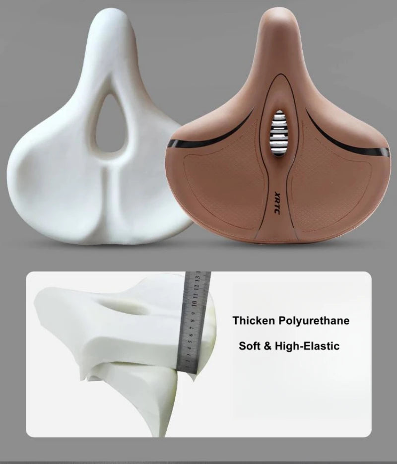 Oversized Comfortable Bike Seat | Soft Waterproof Replacement Saddle