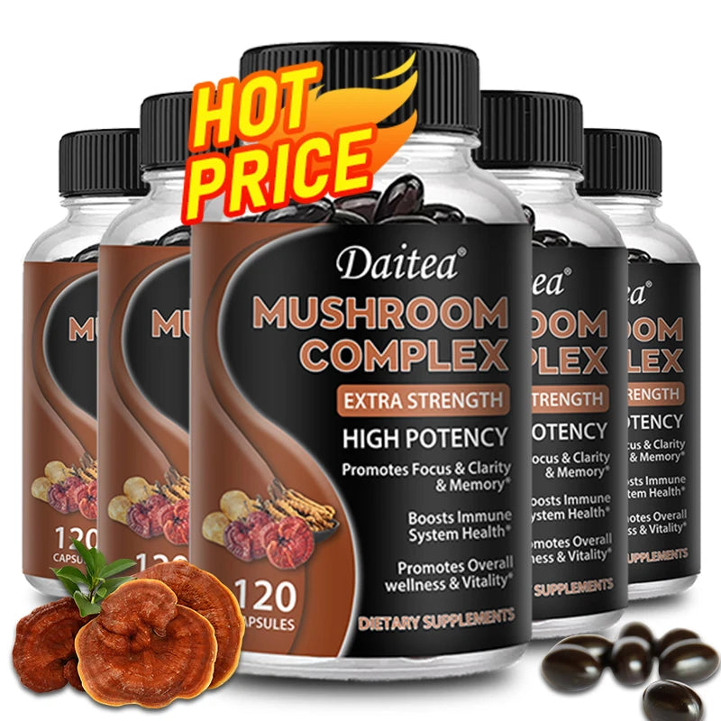 Brain Boosting Mushroom Capsules | Memory & Focus Supplement