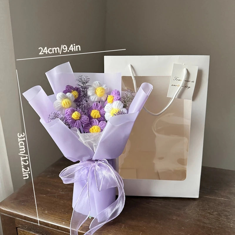 Ramo de flores de ganchillo hecho a mano | El regalo perfecto para cualquier ocasión
