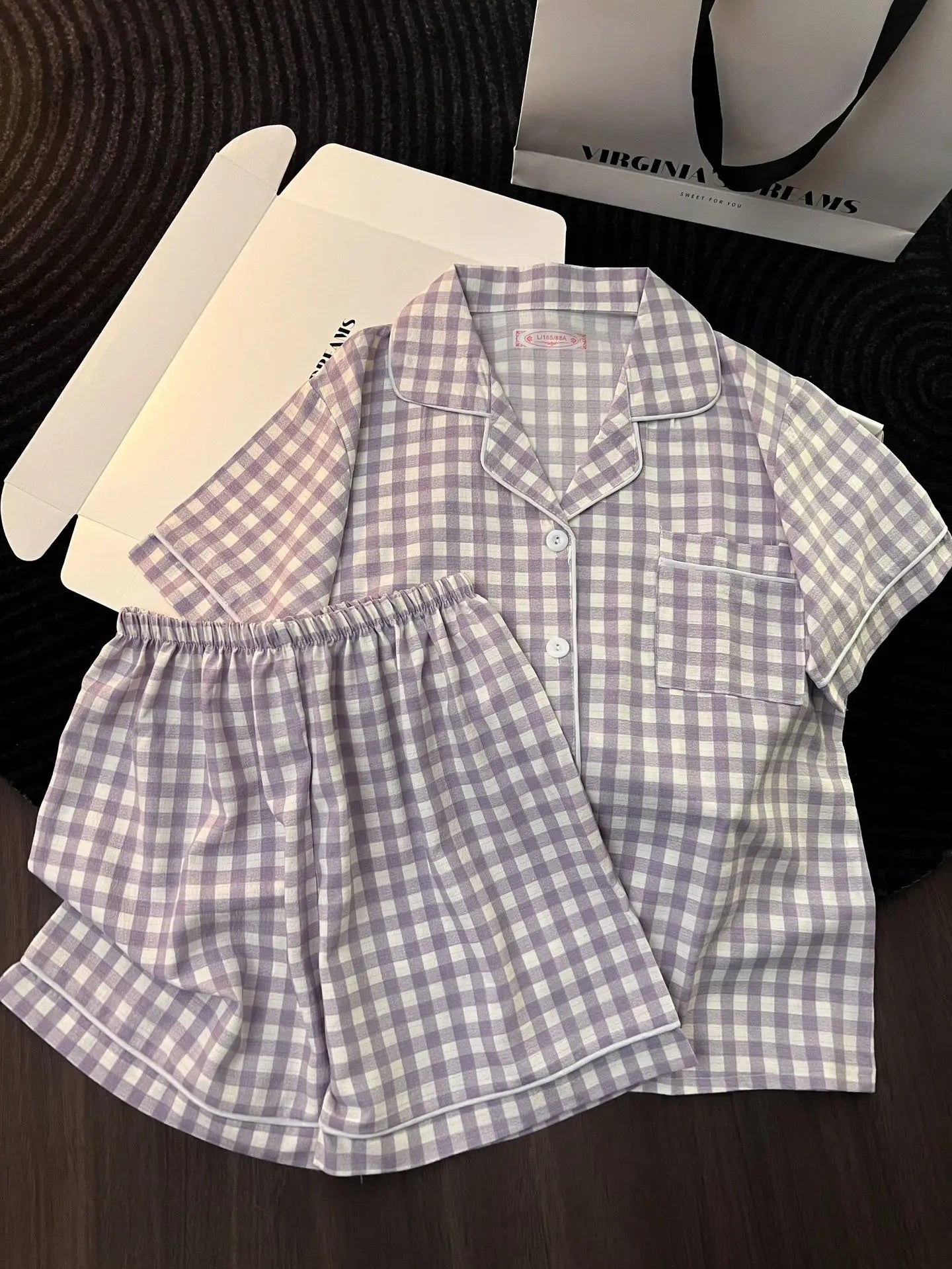 Cute Women's Summer Pajamas | Comfortable Bubble Cotton Home Wear