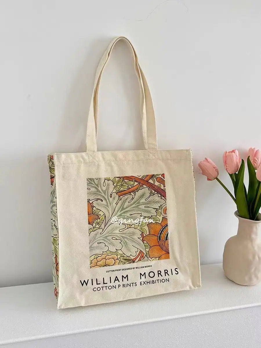 Vintage Canvas Shoulder Bag | Stylish Casual Tote for Women