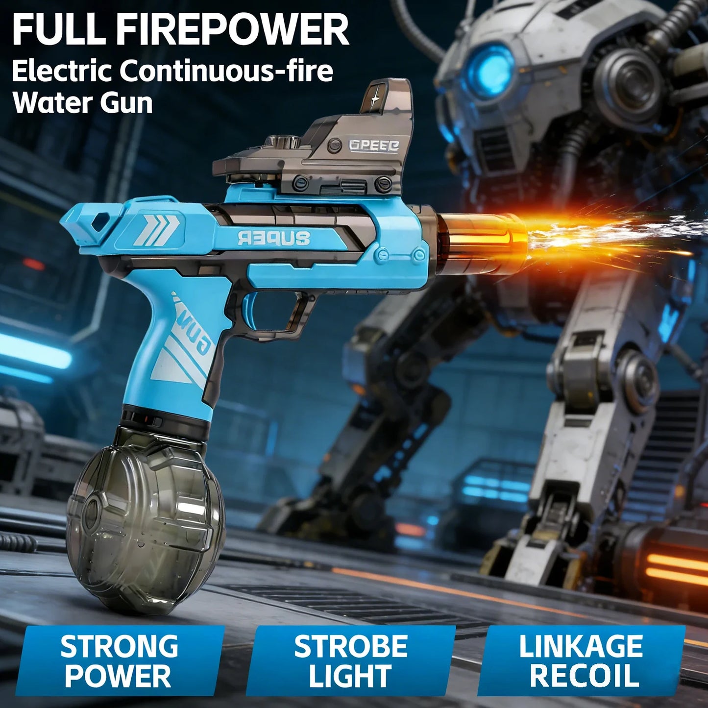 High Pressure Electric Water Gun | Perfect for Summer Fun
