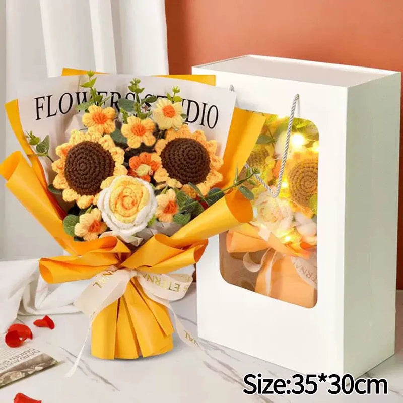 Ramo de flores de ganchillo artificiales | Perfecto para cualquier ocasión
