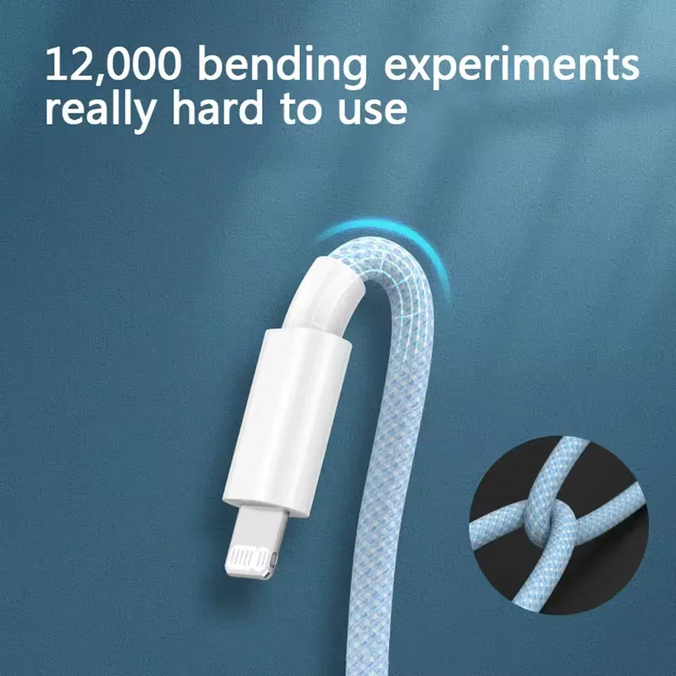 20W USB-C Fast Charging Cable for iPhone & iPad Devices