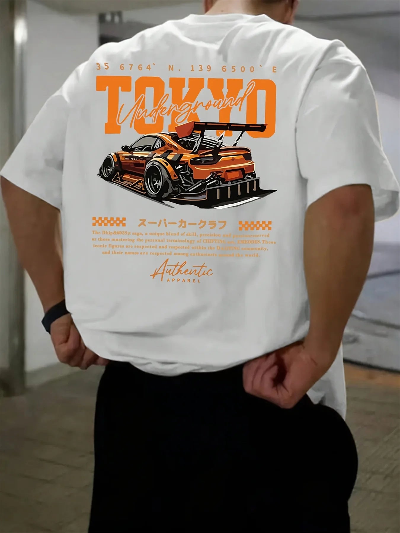 Men's Cotton Casual T-Shirt | Stylish Japanese Tokyo Design