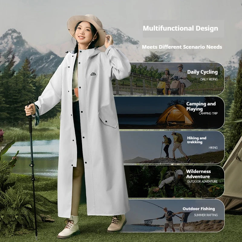 Chubasquero Engrosado para Adultos | Poncho Impermeable para Diversión al Aire Libre