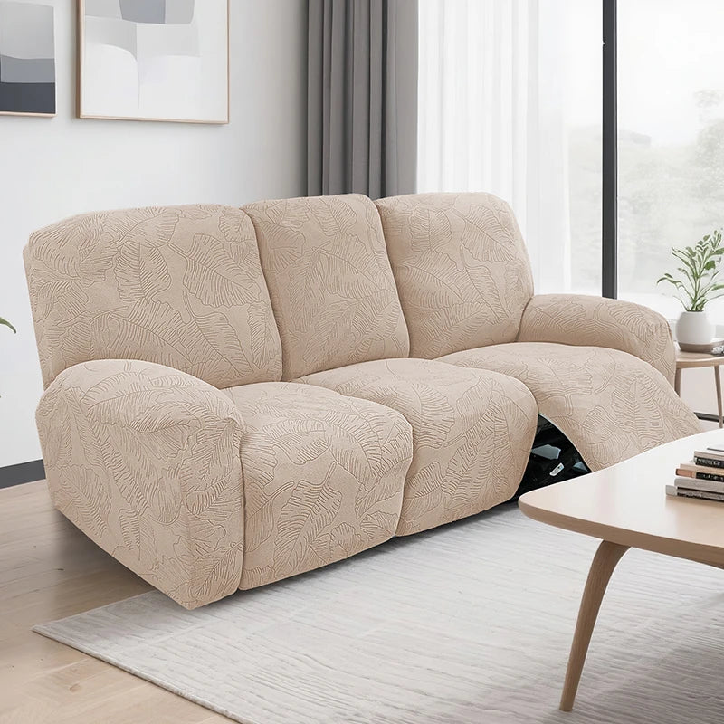 Elegant Stretch Jacquard Recliner Sofa Covers for Cozy Living Rooms