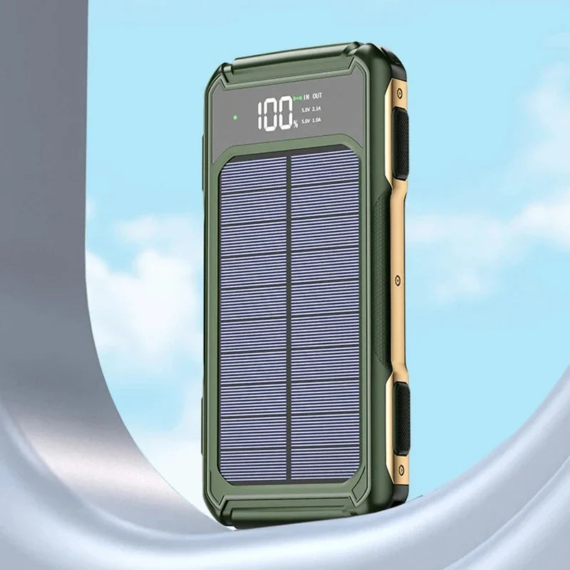 200000mAh Solar Emergency Power Bank | 4 in 1 Charging Solution