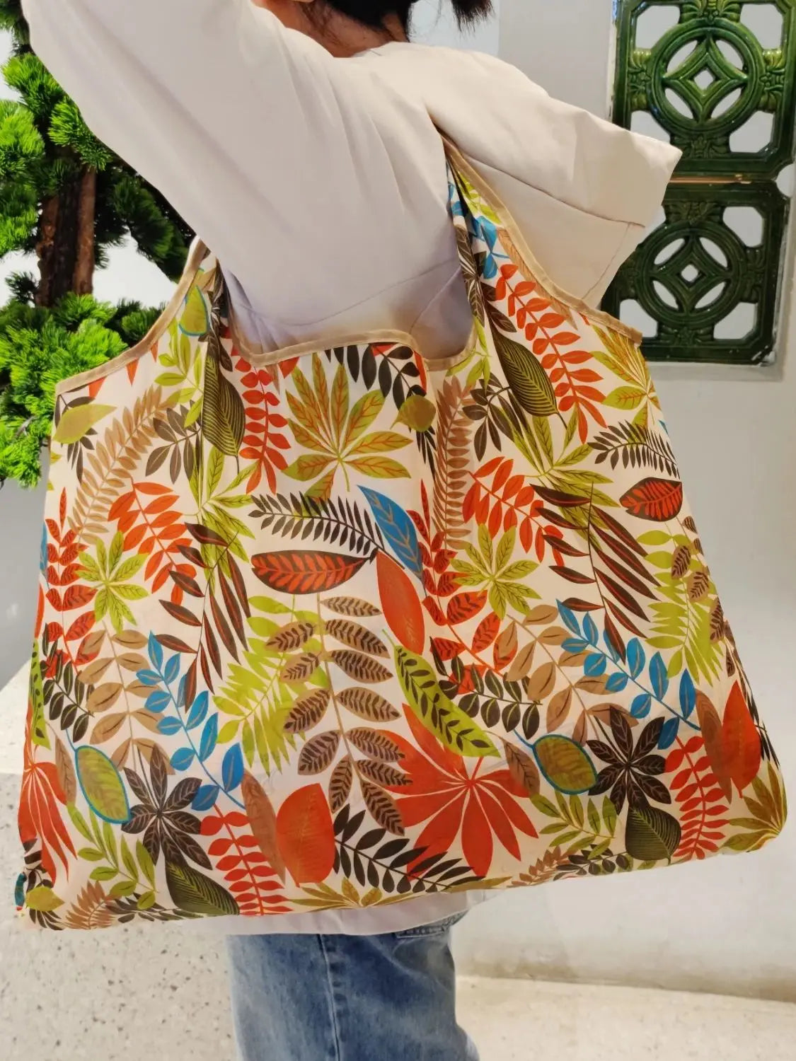 Bolso de Hombro de Gran Capacidad | Bandolera Ligera y Plegable
