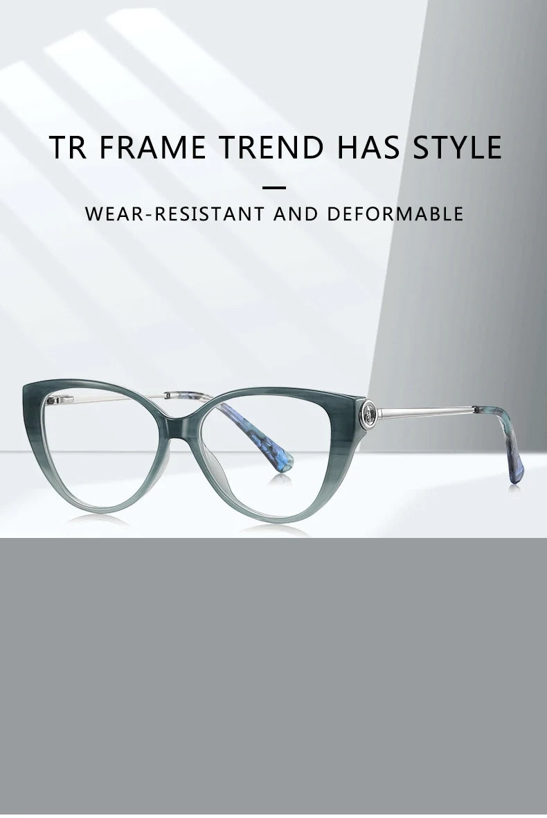 Fashionable Women's Spring Cat Eye Prescription Glasses 2026