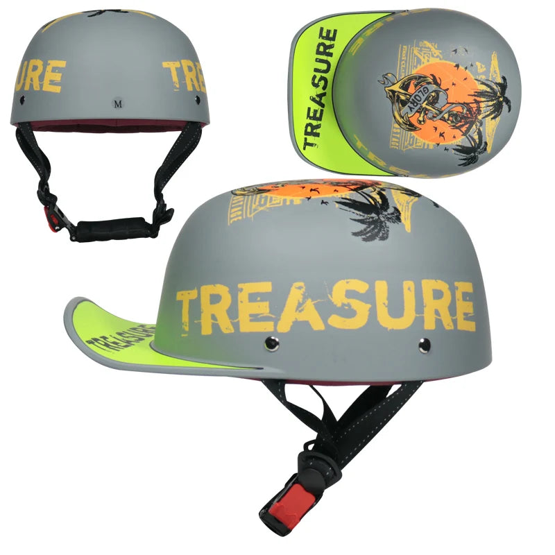 Vintage Retro Motorcycle Half Face Helmets for All Ages
