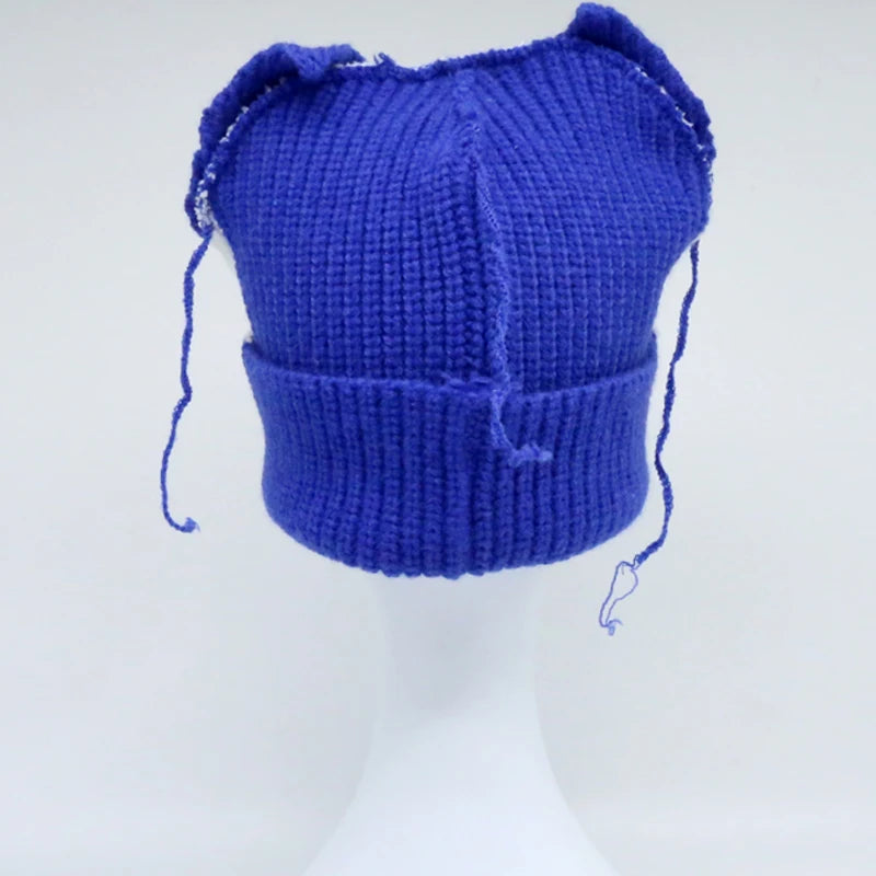 Unisex Long Fox Ears Knitted Beanie | Y2K Bunny Rabbit Hat