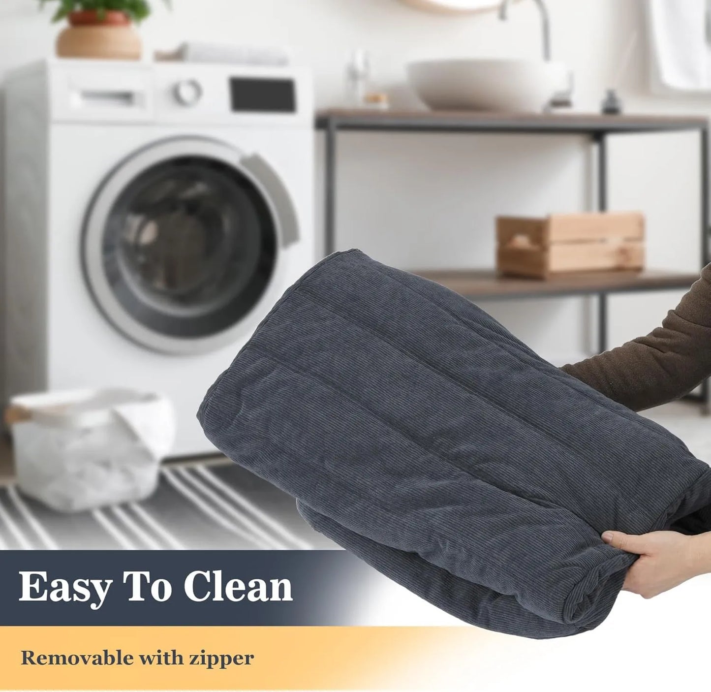 Cozy Gray Bean Bag Chair | Memory Foam Lounger for Ultimate Comfort